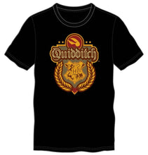 Hary Potter Hogwarts Quidditch Men's Black T-Shirt