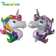 LemonBest 118*90cm Anagram Rainbow Unicorn Foil Balloons America Imported Cartoon Animal Balloon Helium Float Ball Kid Toy Gift